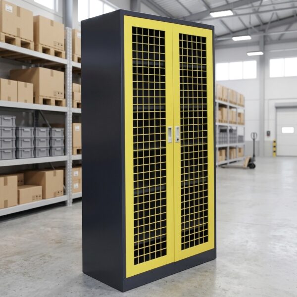 Mesh 2 Door Cabinet | Western Pallet Racking
